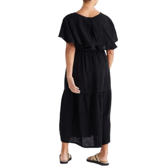 New Women’s Brave And True Long Way Home Dress 100% Linen Size XS - Picture 5 of 8